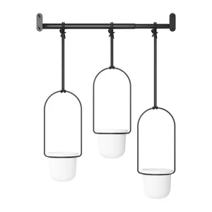 Sada 3 plastových obalů na květináče Ø7,5 cm pro bylinky – Triflora Umbra