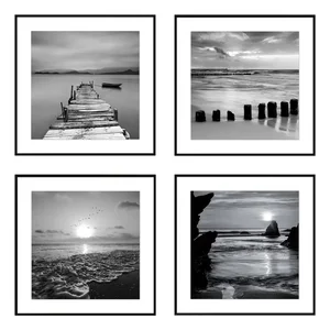 Sada 4 obrazů 30x30 cm Silence by the Water