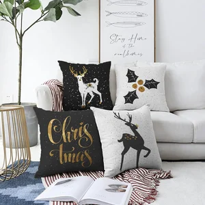 Sada 4 povlaků na polštáře Minimalist Cushion Covers Christmas 55×55 cm