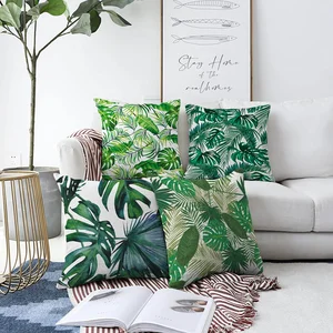 Sada 4 povlaků na polštáře Summer Jungle 55x55 cm