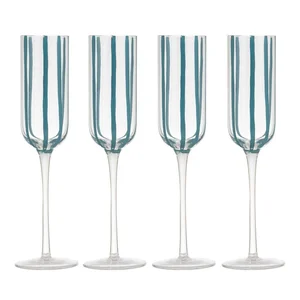 Sada 4 skleniček na sekt 180 ml Stripe od Ladelle