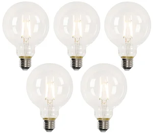 Sada 5 chytrých LED žárovek E27 G95 4,5W