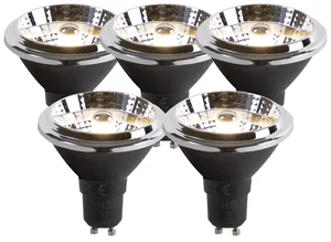 Sada 5 LED GU10 AR70 6W 380lm 3000K