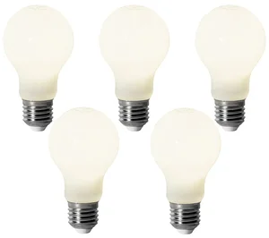 Sada 5 LED žárovek E27 A60 7W 806 lm 4000K
