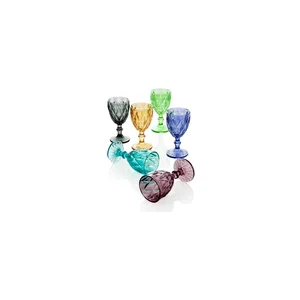 Sada 6 sklenic Brandani Diamante Goblet 250 ml