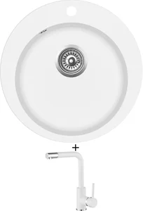 Sada Aquastone RONDO 20 a AQ 5581 v bílé barvě