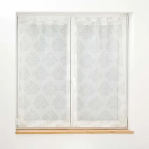 Sada bílé voálové záclony 2 kusy 60x90 cm Levita
