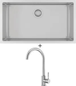 Sada dřezů Aquastone Elegant a baterie Deante Lima