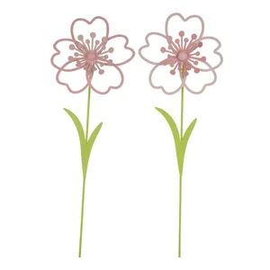Sada dvou zapichovačů Ego Dekor Rose do květináče, výška 31 cm