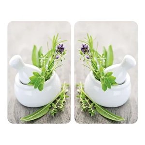Sada krytů na sporák Wenko Herbal 52x30 cm - 2 kusy