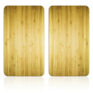 Sada krytů na sporák z tvrzeného skla 52x30 cm Wooden