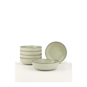 Sada porcelánových misek Hermia, 75 ml, 6 ks – světle zelené
