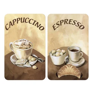 Sada skleněných krytů na sporák Wenko Coffee