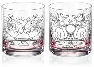 Sada sklenic Crystalex Couples in Love 280ml (2 kusy)