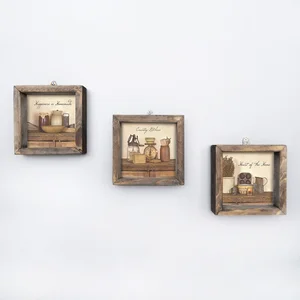 Sada tří obrazů 15x15 cm Wallity