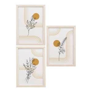 Sada tří rámečků na zeď, 21x30 cm, světlý přírodní odstín – Madison – House Nordic