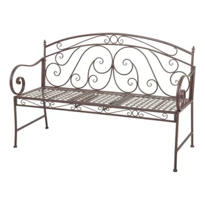 Saket kovová zahradní lavice