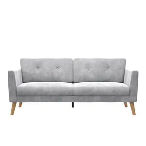 Sametová pohovka Gloria 82 cm šedá