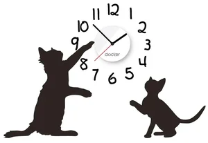 Samolepící hodiny Kittens s motivem koťátek