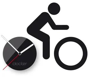 Samolepící hodiny s motivem Bike