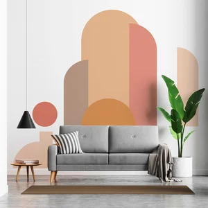 Samolepka na zeď Abstract Sunset 120 × 250 cm – Ambiance