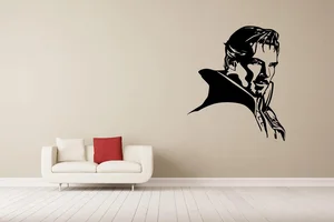 Samolepka na zeď Doctor Strange černá 35x41cm