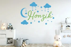 Samolepka Obloha s jménem pro kluky