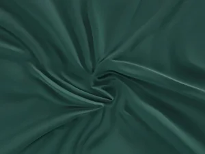 Saténové prostěradlo Luxury Collection tmavě zelené 100x200 cm