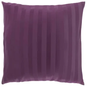 Saténový povlak na polštář s purpurovým proužkem 50x50 cm