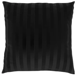 Saténový povlak s proužkem černý 70x90 cm
