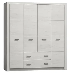 Šatní skříň 4 dveře INDIANAPOLIS I-18 – jasan bílý