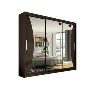 Šatní skříň Aston IV, čokoládová, šířka 250 cm