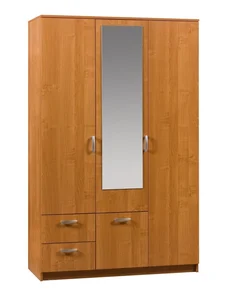 Šatní skříň BATLOW II se zrcadlem – olše