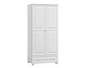 Šatní skříň BHAGIRA 2D, 90 cm, borovice, bílé moření
