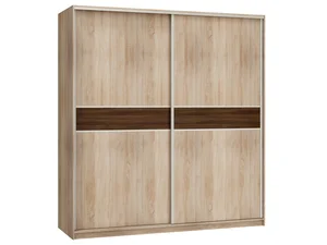 Šatní skříň EUDUNDA 3 B, 200 × 216 × 65 cm, dub sonoma tmavý