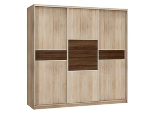 Šatní skříň EUDUNDA 4C, dub sonoma tmavý, 220×216×65 cm, 5 let záruka