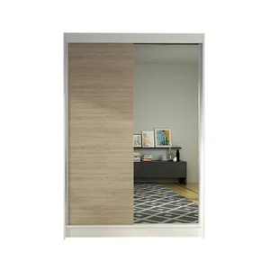 Šatní skříň LINO I 120 cm, bílá/sonoma