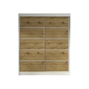 Šatní skříň LINO IV 120 cm – bílá/dub artisan