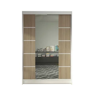 Šatní skříň Lino V, 120 cm, bílá/dub sonoma