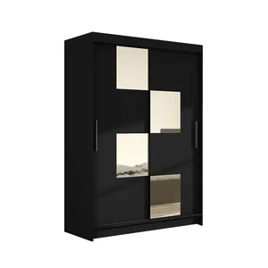 Šatní skříň MIAMI III černá, šířka 120 cm