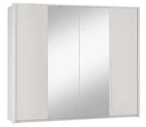Šatní skříň SAMESTI B - bílá s LED osvětlením