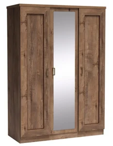Šatní skříň se zrcadlem ACHAO – dub Lefkas