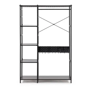Šatní skříň Storn 120×182 cm, černá – Kave Home