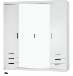 Šatní skříň STRAKOŠ EL 4D 6S