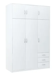 Šatní skříň SWAUN 3 – bílá