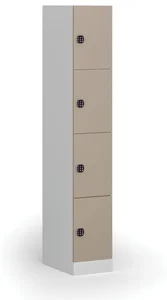 Šatní skříňka s úložnými boxy a bezpečnostním zámkem