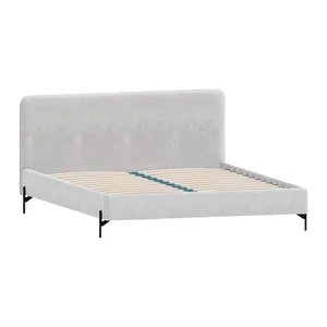 Šedá čalouněná postel 160x200 cm Barker Ropez