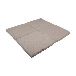 Šedá dětská hrací podložka 120×120 cm Meowbaby