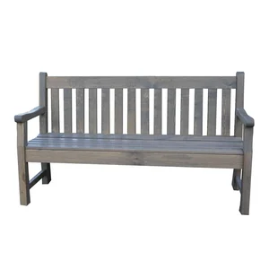 Šedá dřevěná zahradní lavice London – Rojaplast