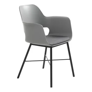 Šedá jídelní židle Unique Furniture Wrestler